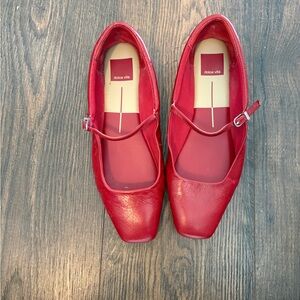 Dolce Vita Red Leather Flats